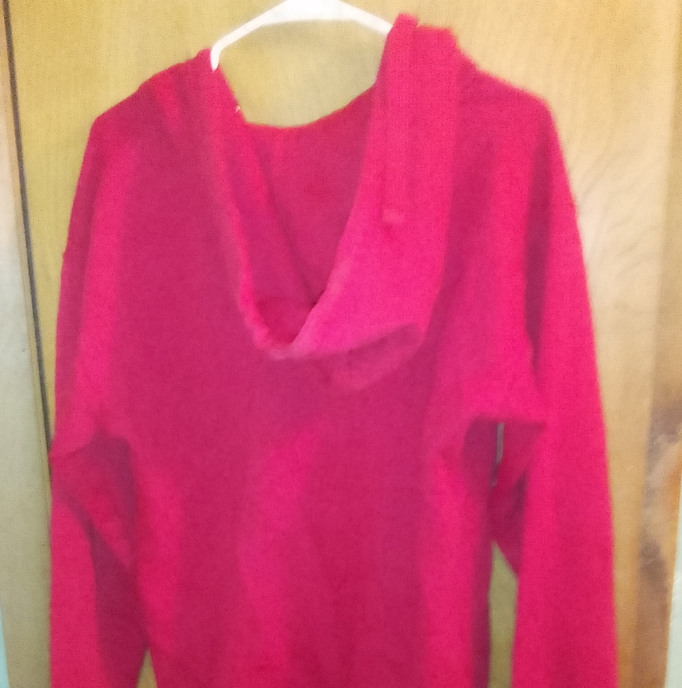 Oklahoma Sooners Red Hooded Zip Up Jacket Russel is the brand size medium 36-40 - Picture 2 of 7